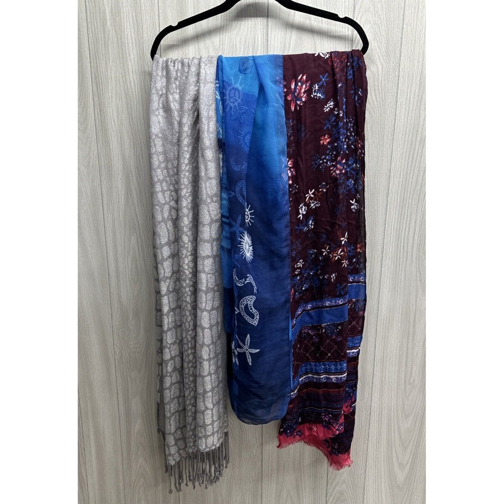 Scarf Custom Bundle (Set of‎ 3) Various Patterns, Materials & Lengths - Set B